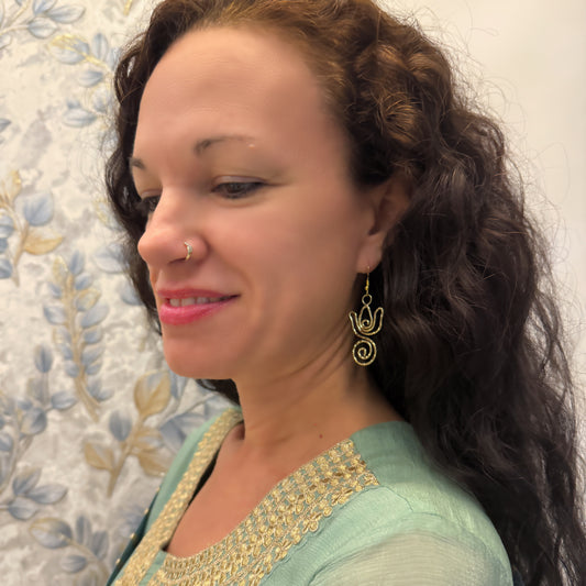 Lotus Swirl Earrings