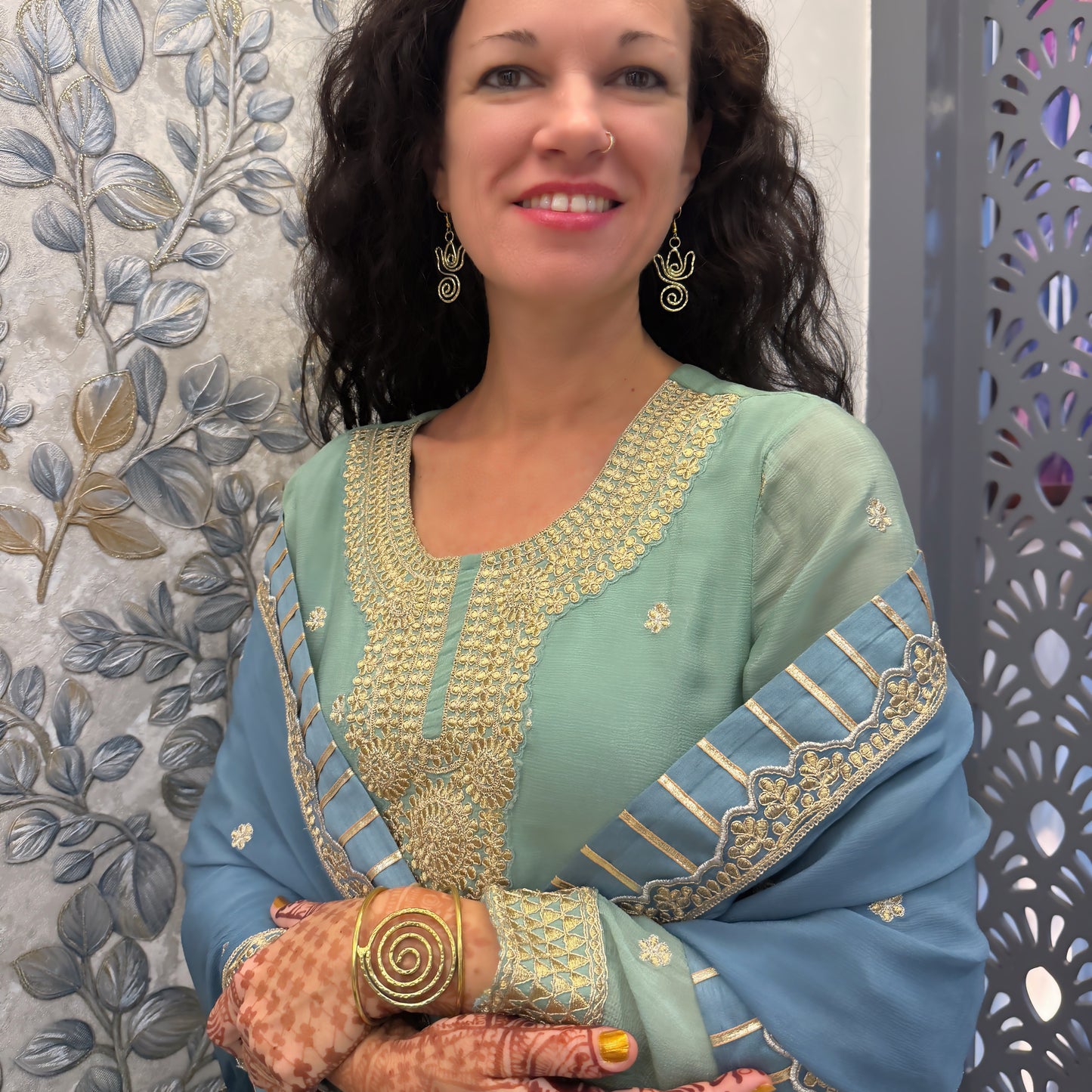 Lotus Swirl Earrings