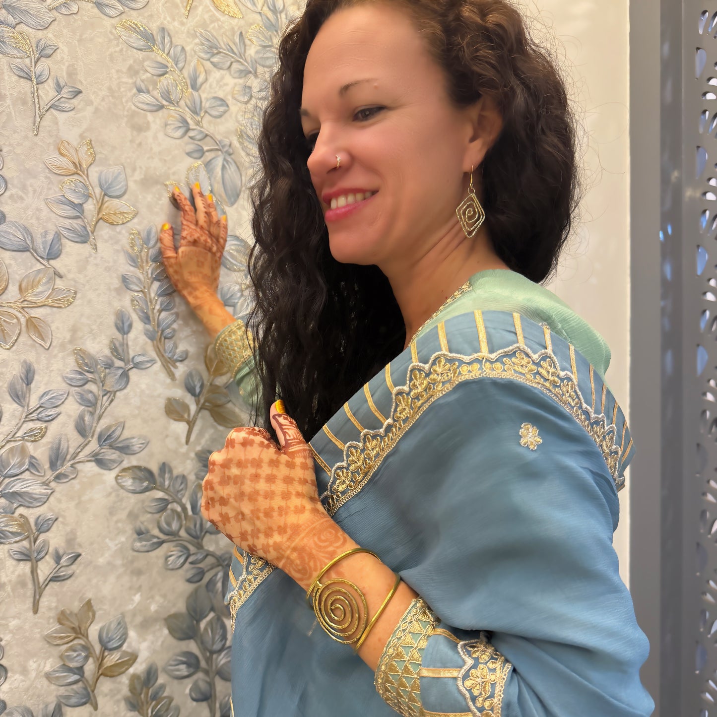 Diamond Swirl Earrings