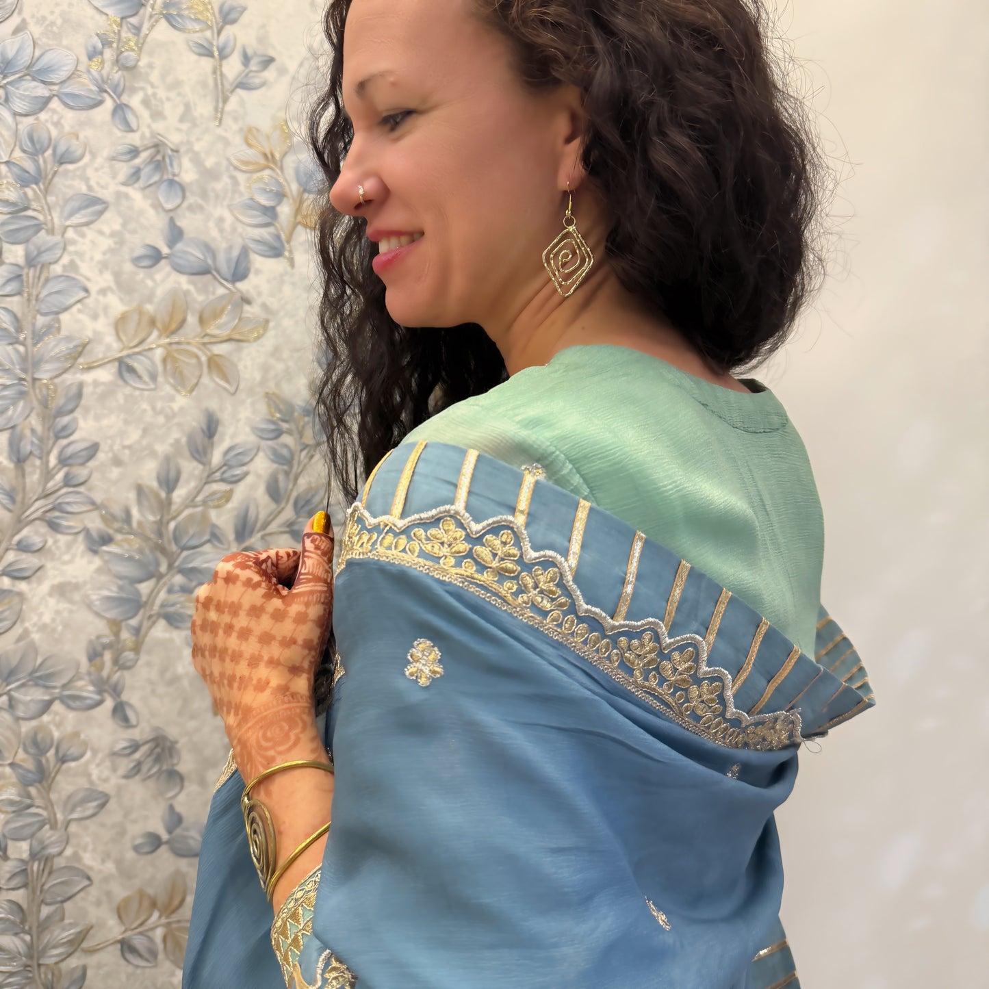 Diamond Swirl Earrings