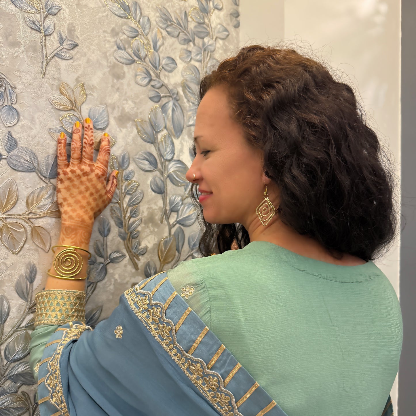 Swirling Water Cuff Bracelet