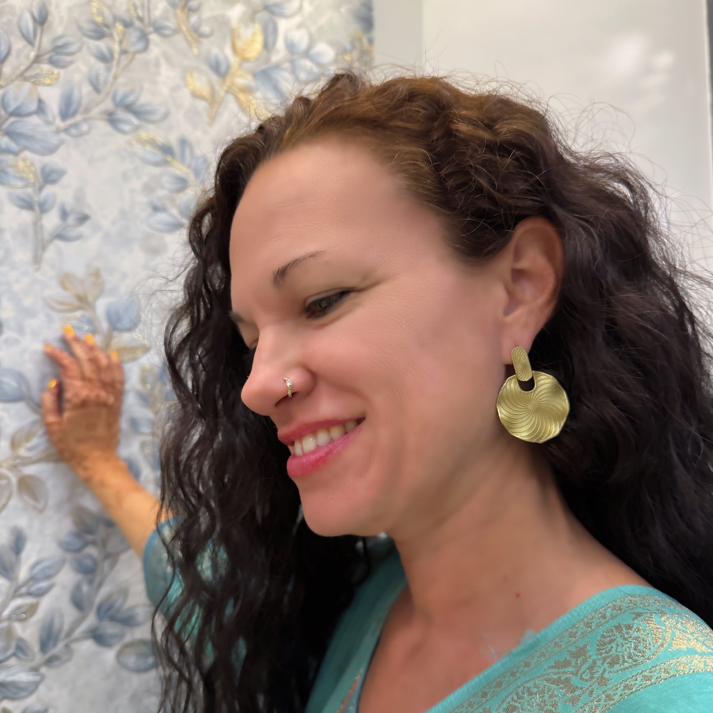 Ripple Flower Earring