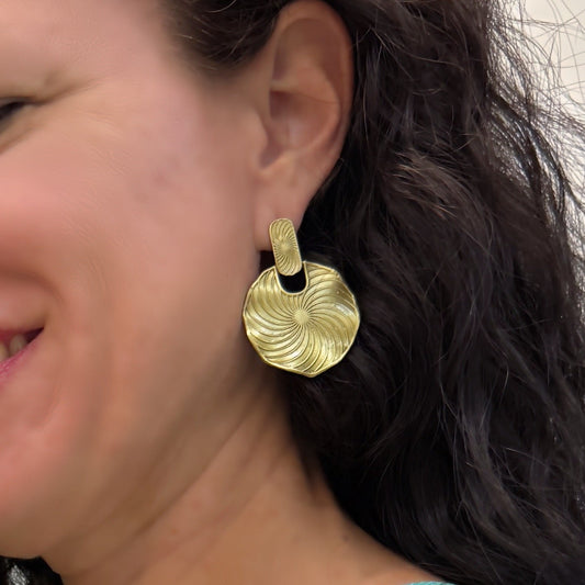 Ripple Flower Earring