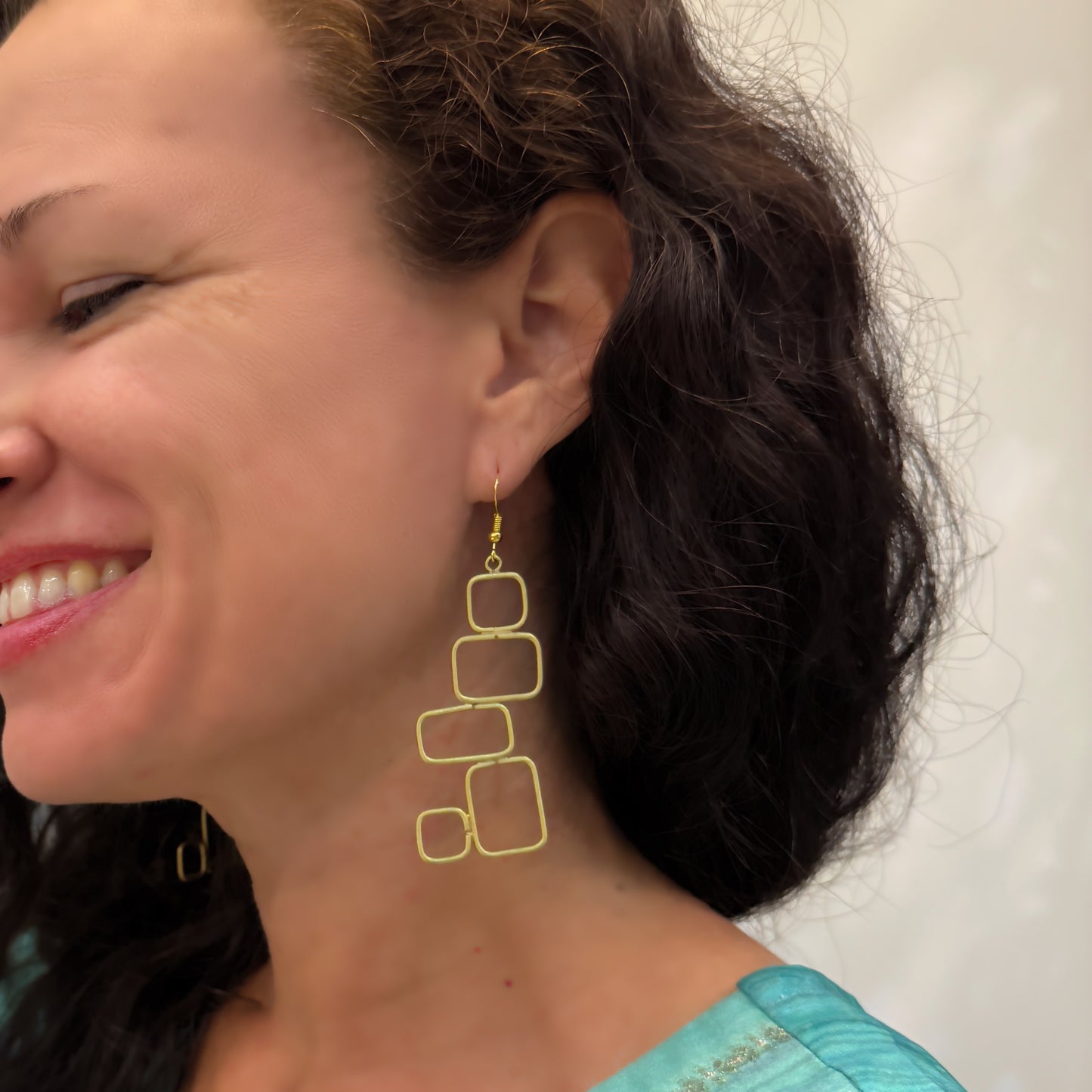 Rectangle Stacks Earrings