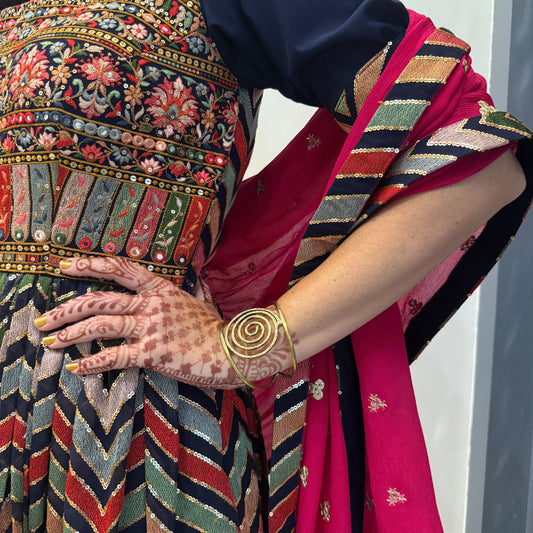 Swirling Water Cuff Bracelet