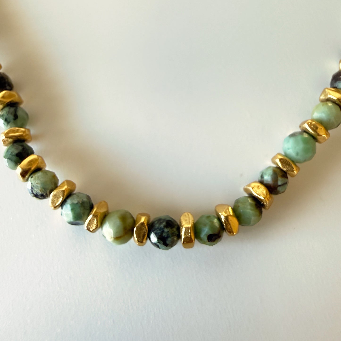 Multi-Beaded Turquoise Necklace