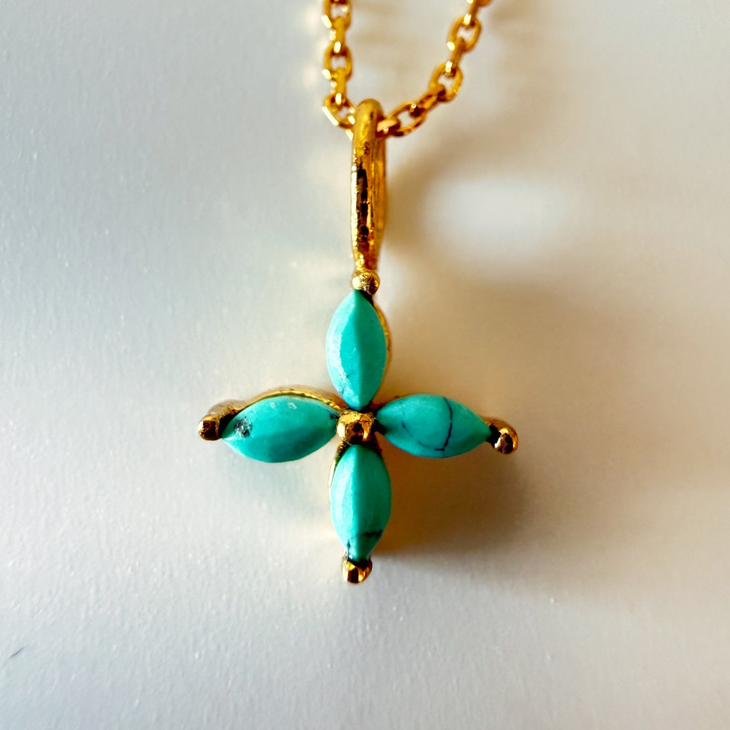 Turquoise Flower Necklace