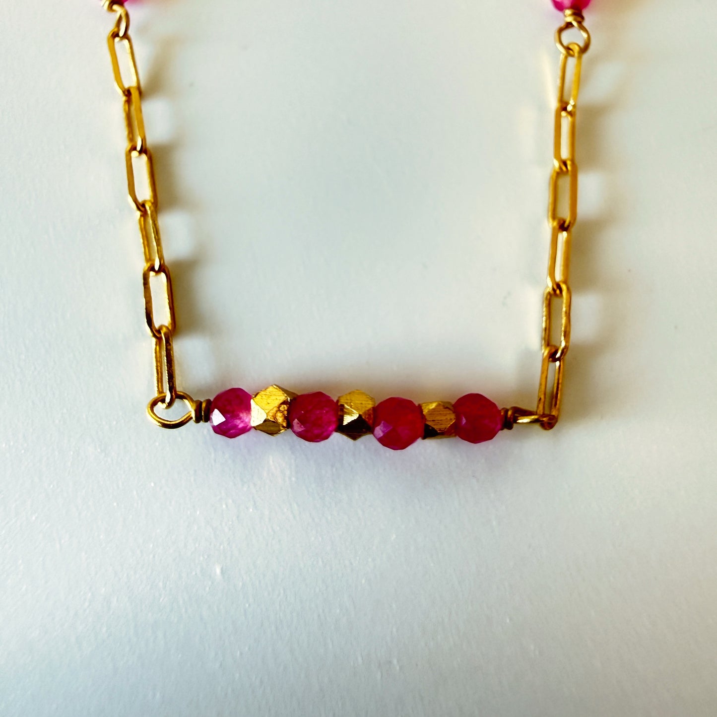 Pink Jade Harmony Necklace