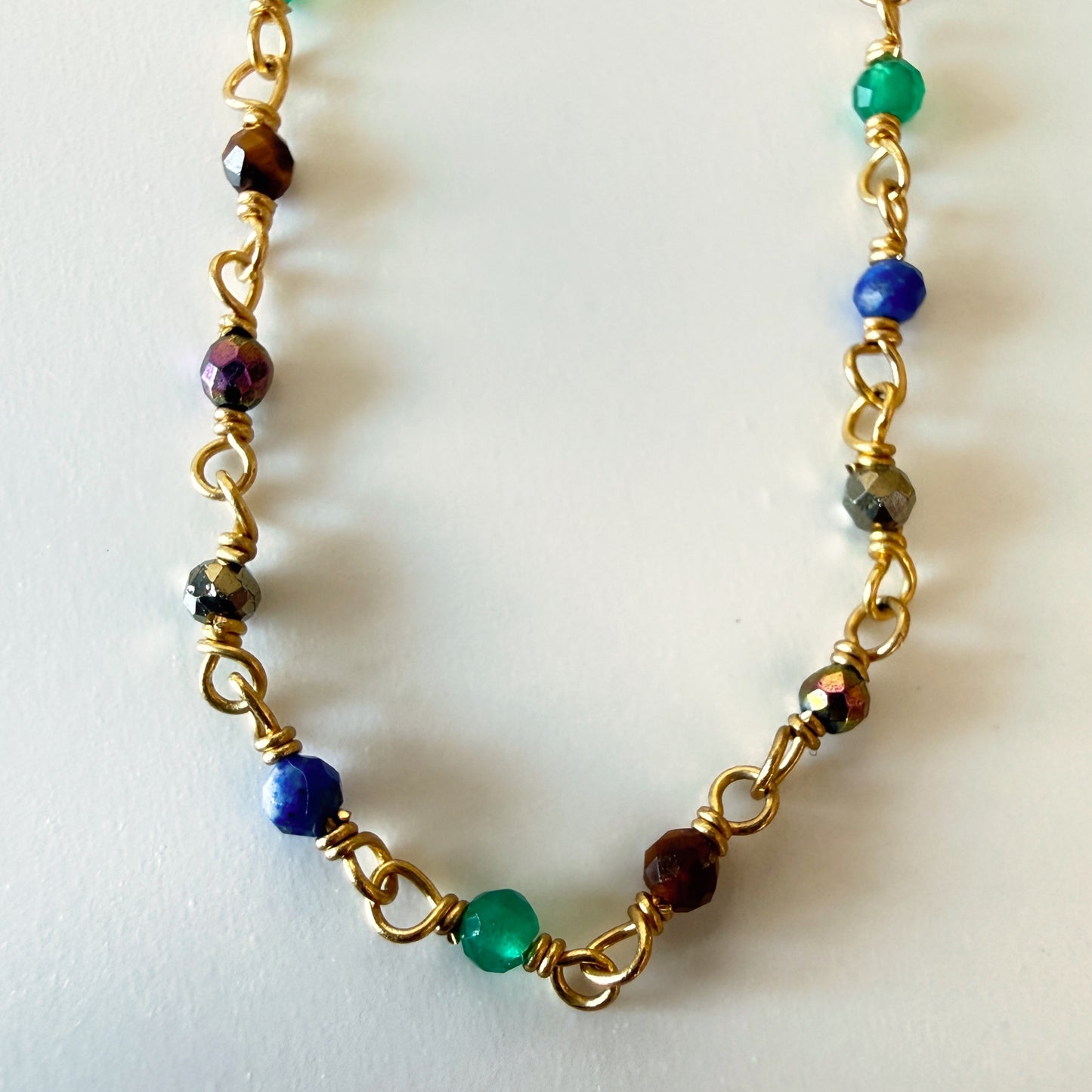 Rainbow Gemstone Necklace