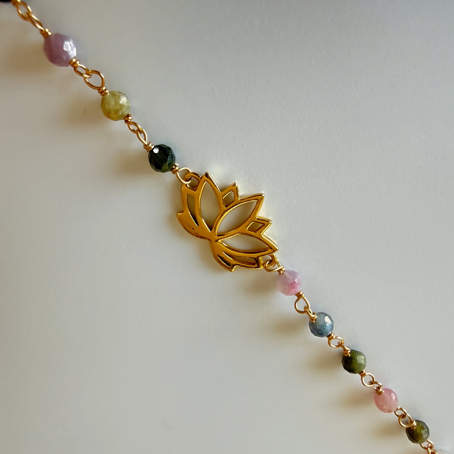 Lotus Tourmaline Bracelet