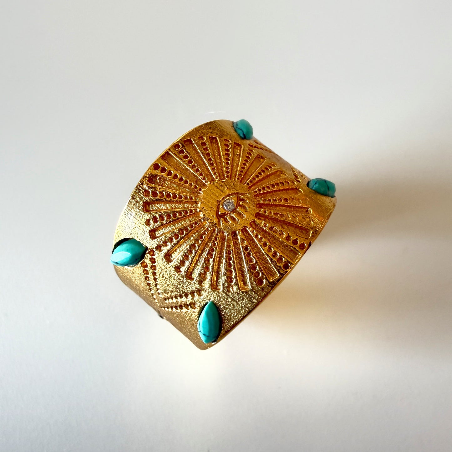 Turquoise Evil Eye Ring