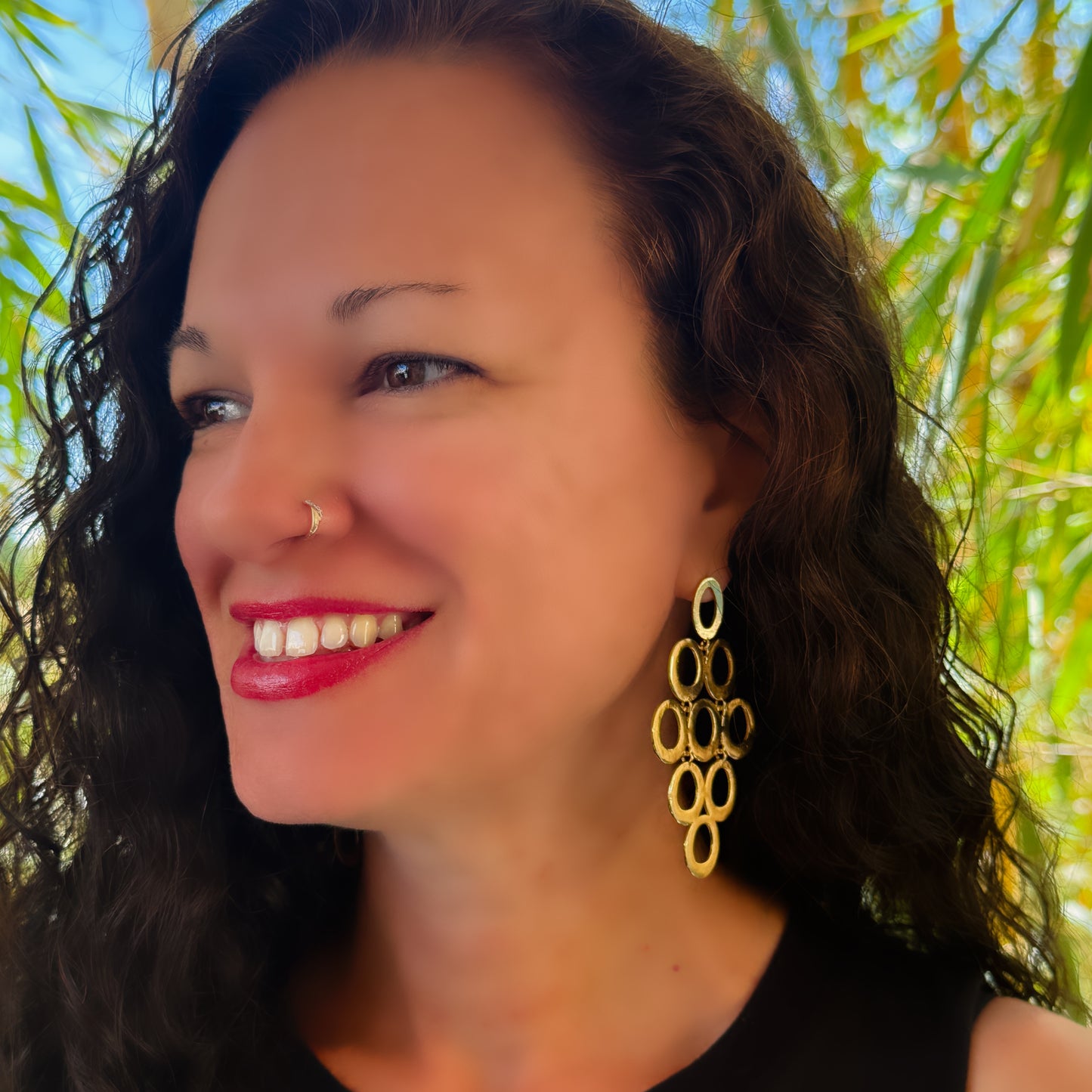 Tiered Oval Earrings