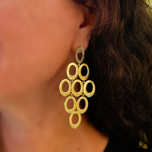 Tiered Oval Earrings