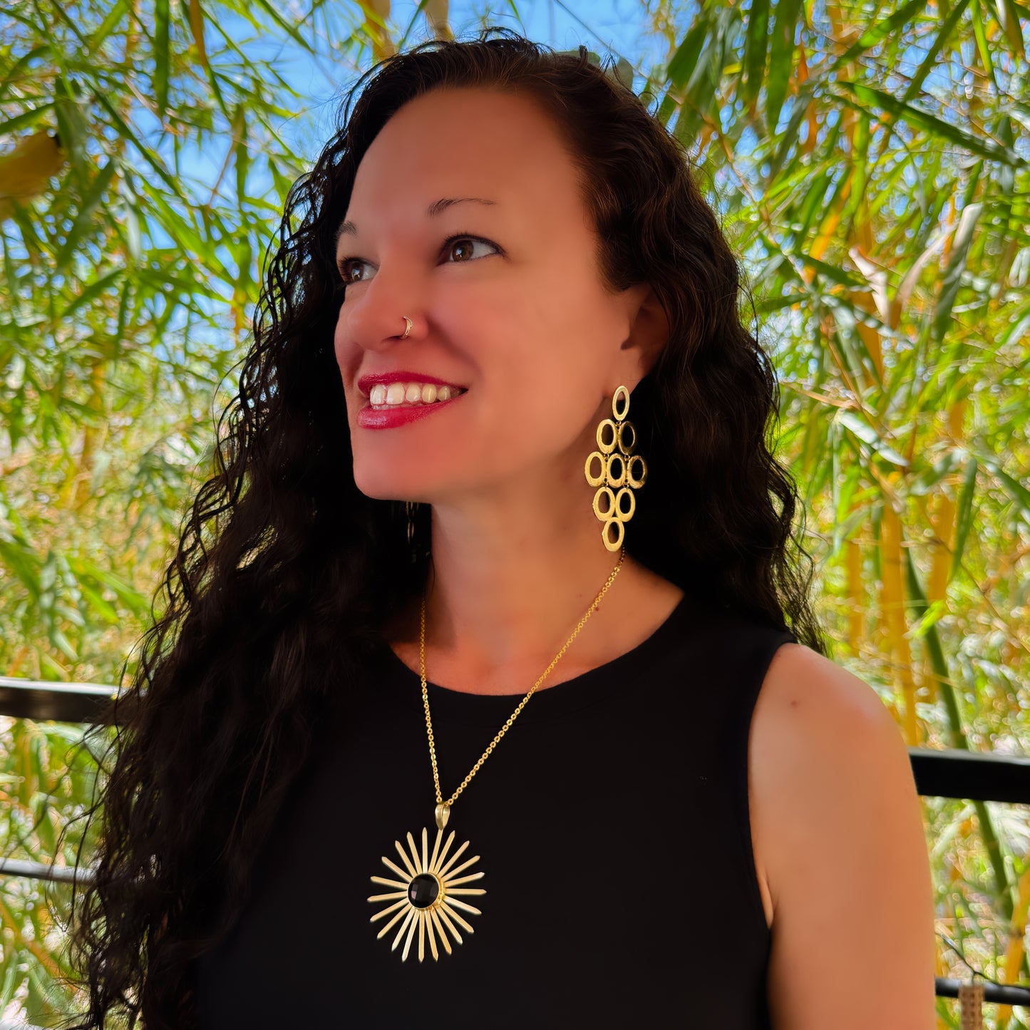 Tiered Oval Earrings
