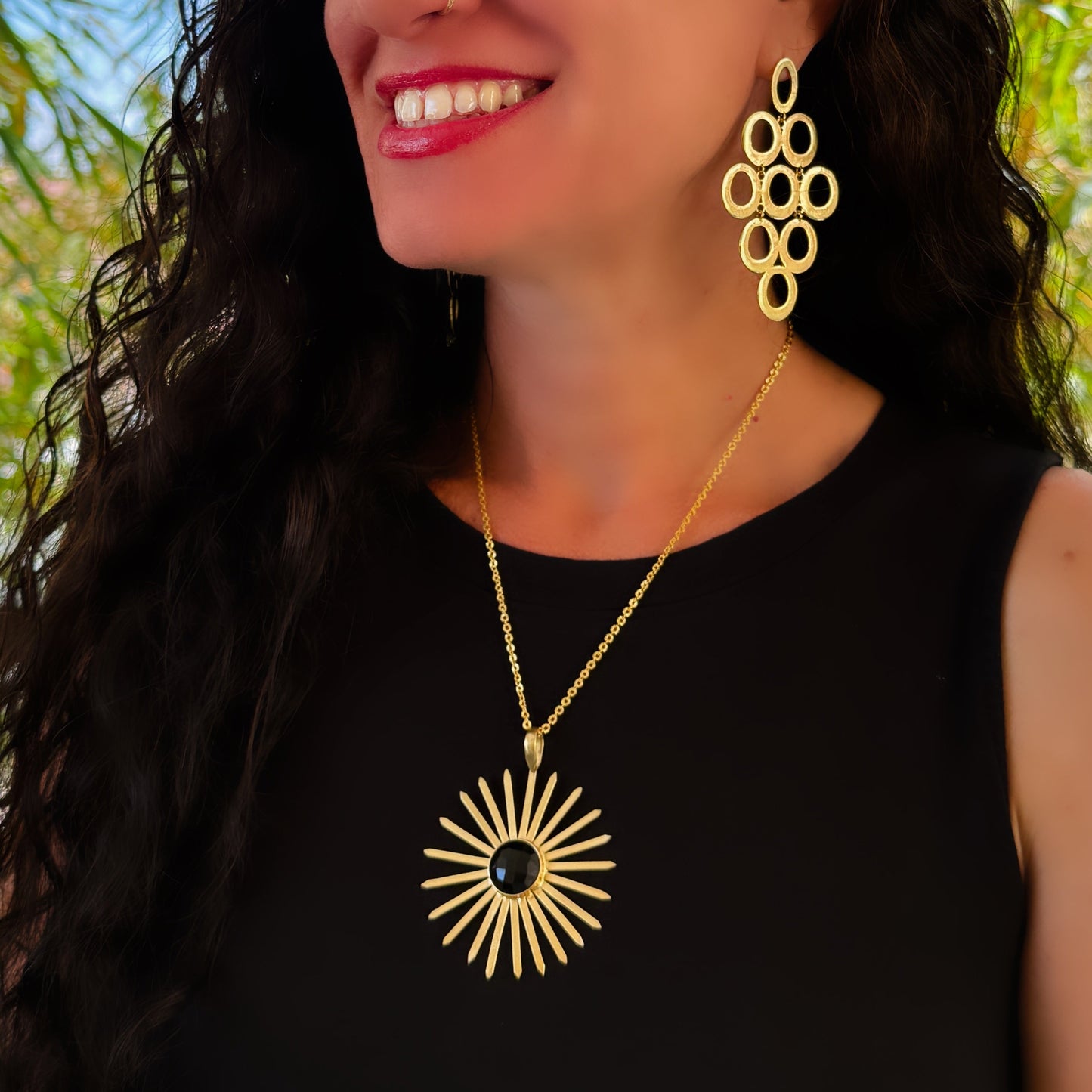 Midnight Flower Necklace