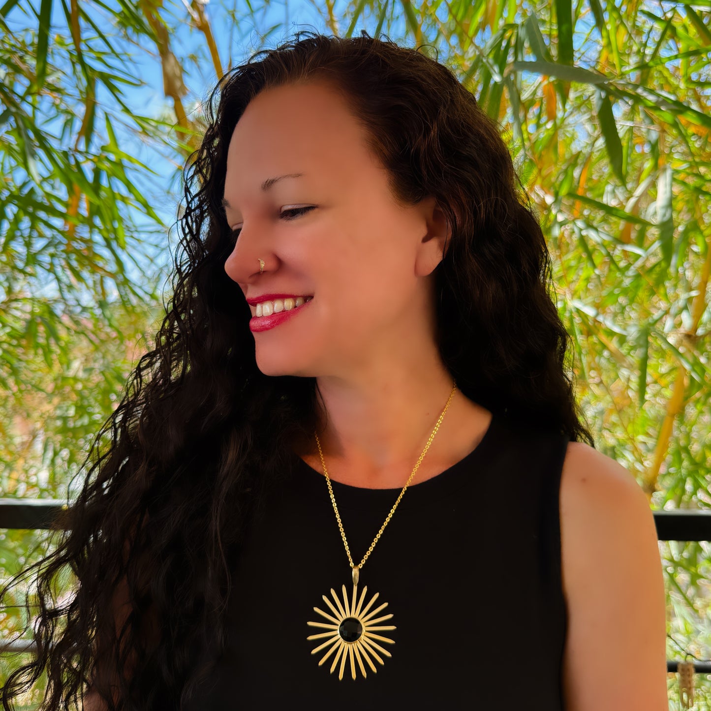 Midnight Flower Necklace