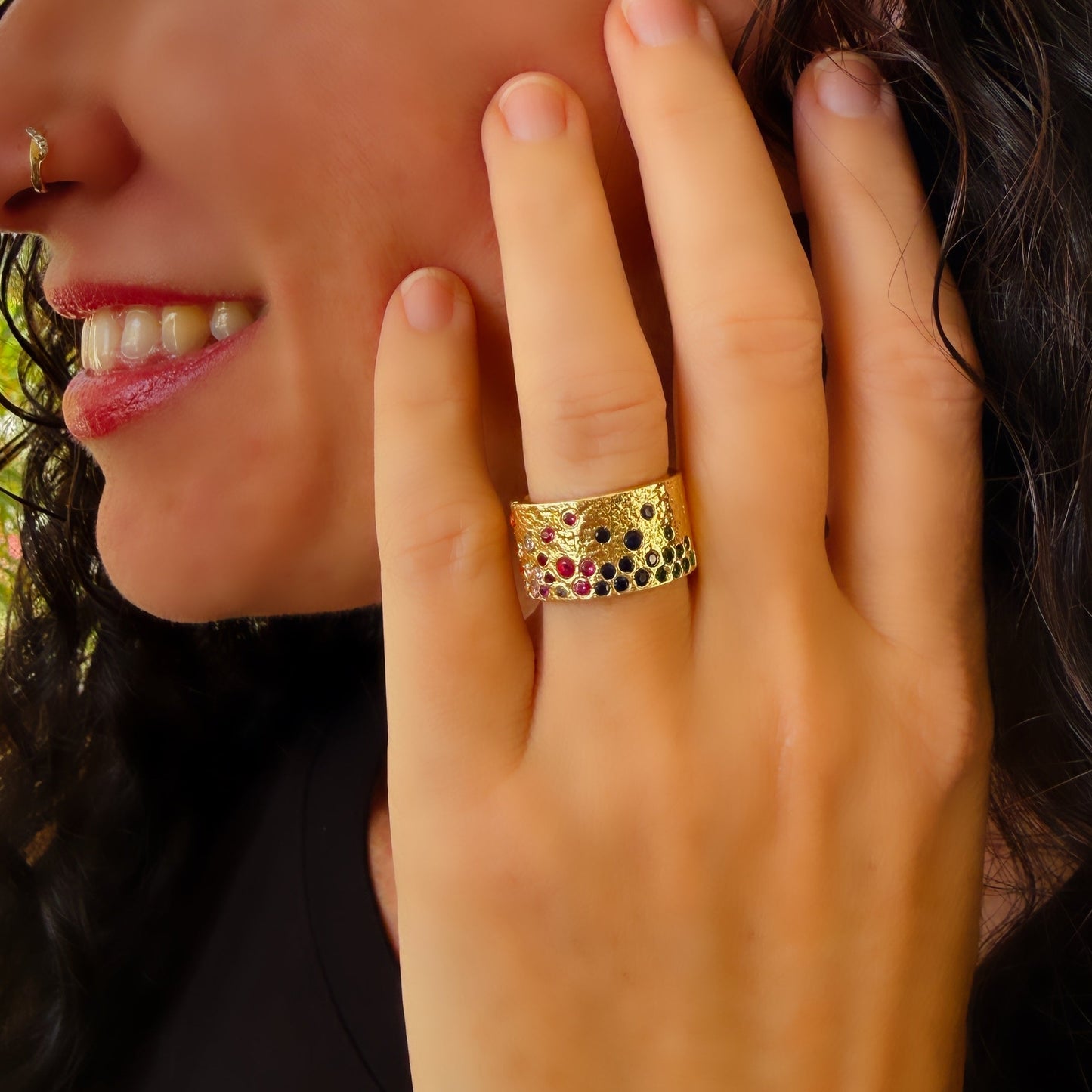 Speckle Gems Ring