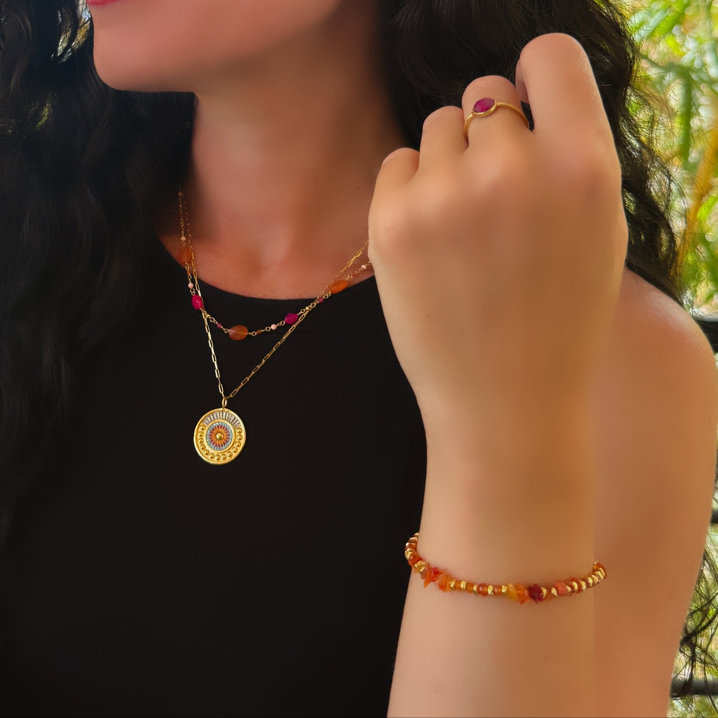Vibrant Sun Sparkle Necklace