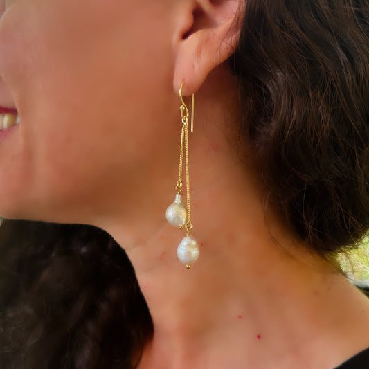 Pearl Droplets Earrings