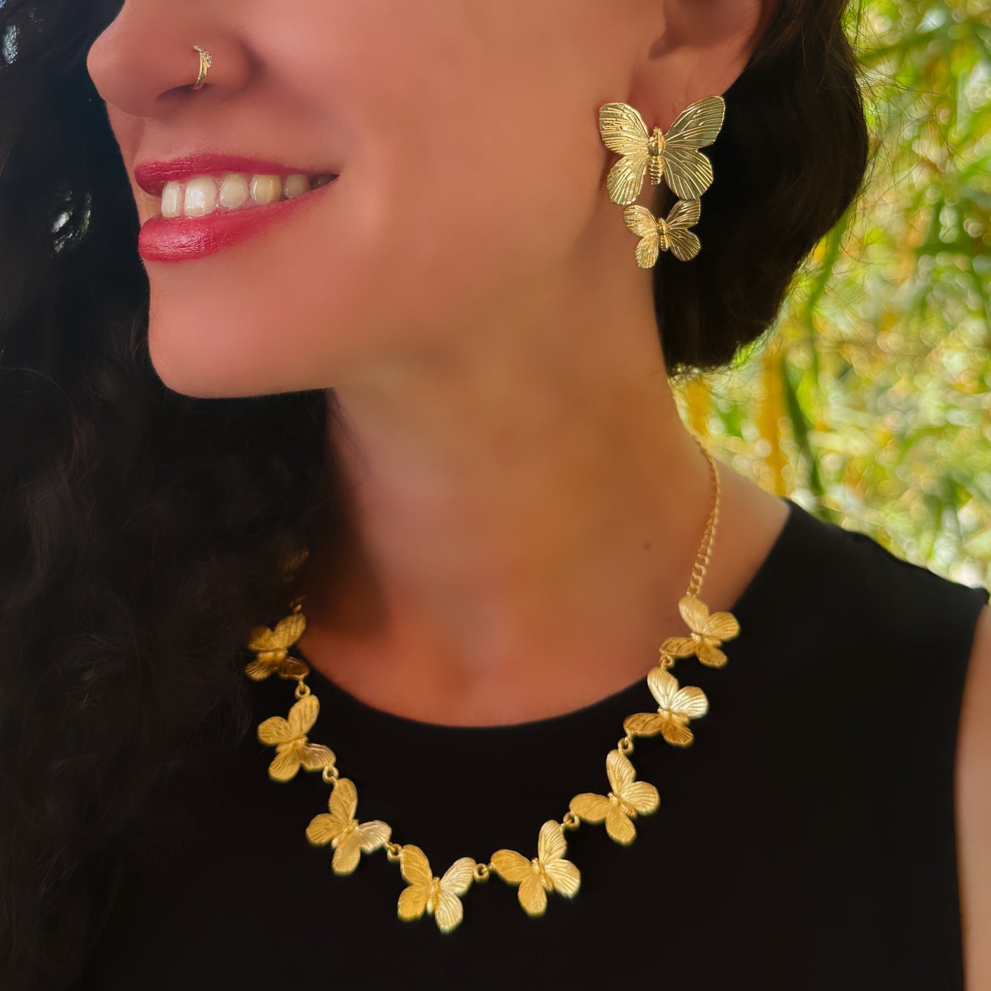 Double Butterfly Earrings