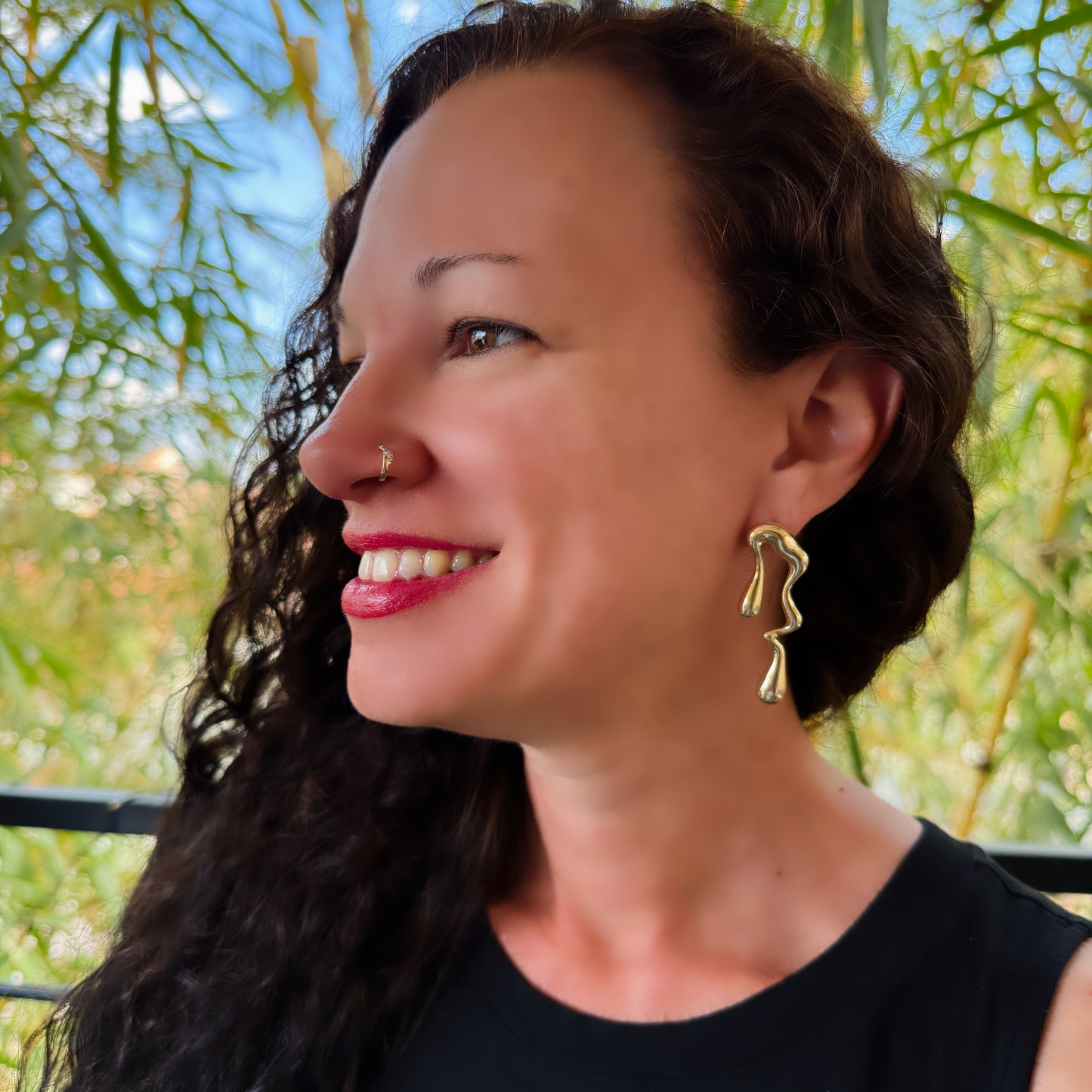 Asymmetrical Drop Earrings