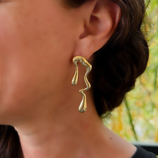 Asymmetrical Drop Earrings