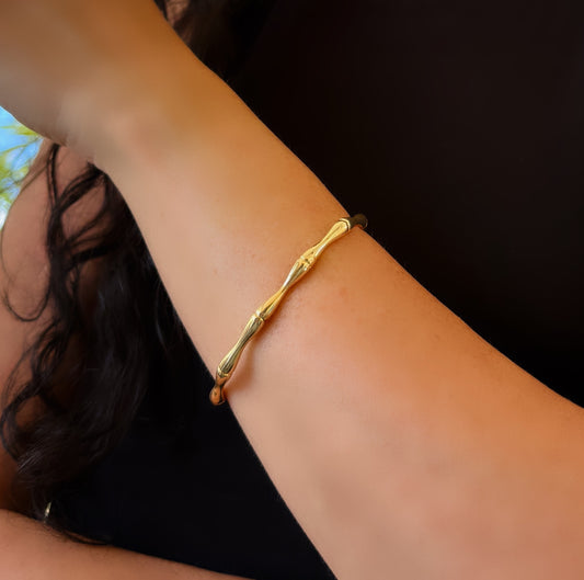 Bamboo Shoots Cuff Bracelet