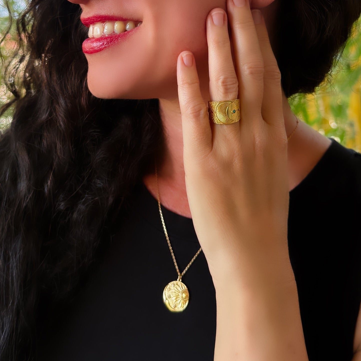 Golden Sun Necklace