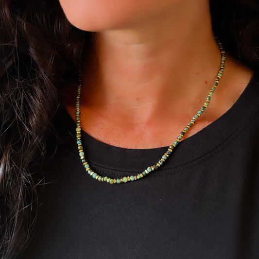 Multi-Beaded Turquoise Necklace