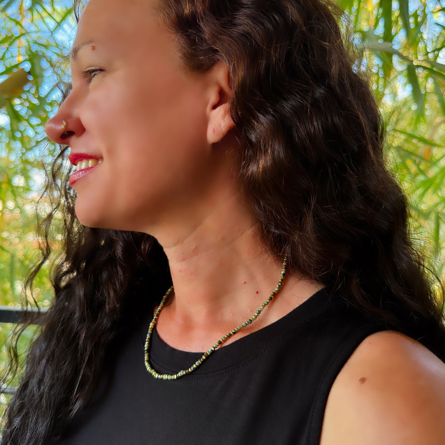 Multi-Beaded Turquoise Necklace