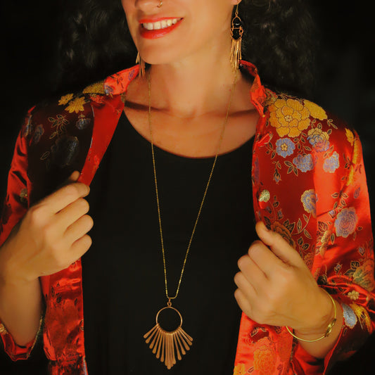 Copper Waterfall Necklace