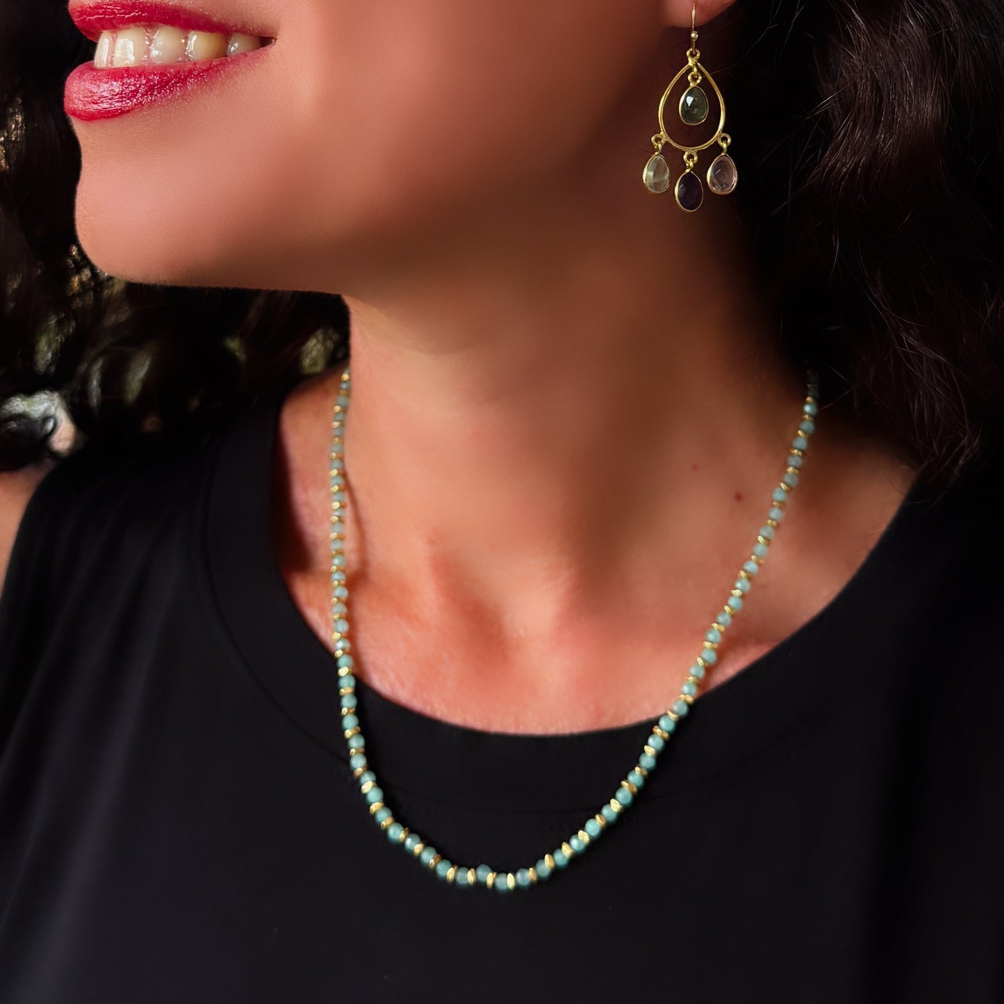 Beaded Amazonite Necklace