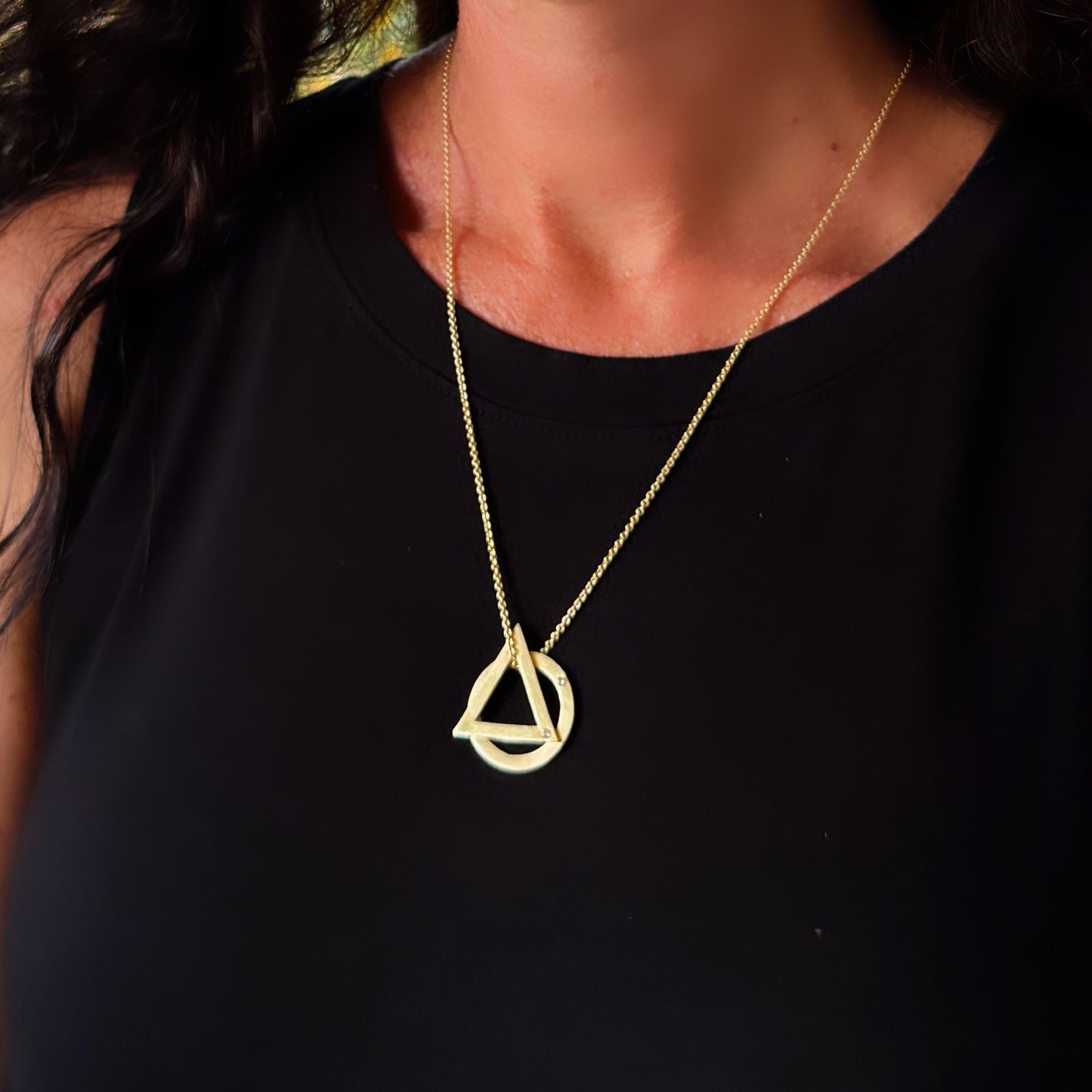 Triangle Circle Necklace