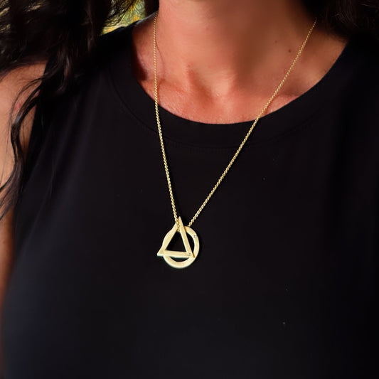 Triangle Circle Necklace