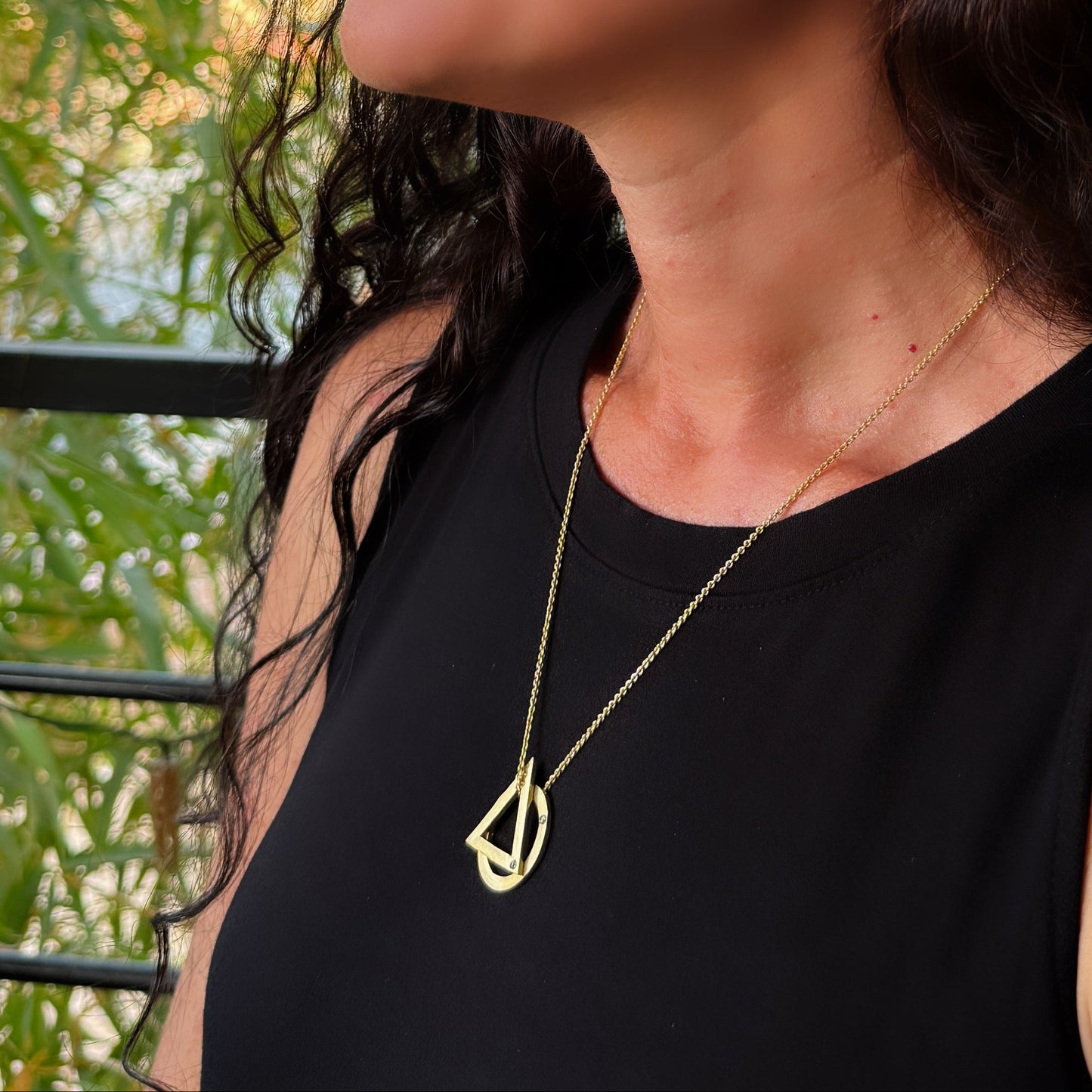 Triangle Circle Necklace